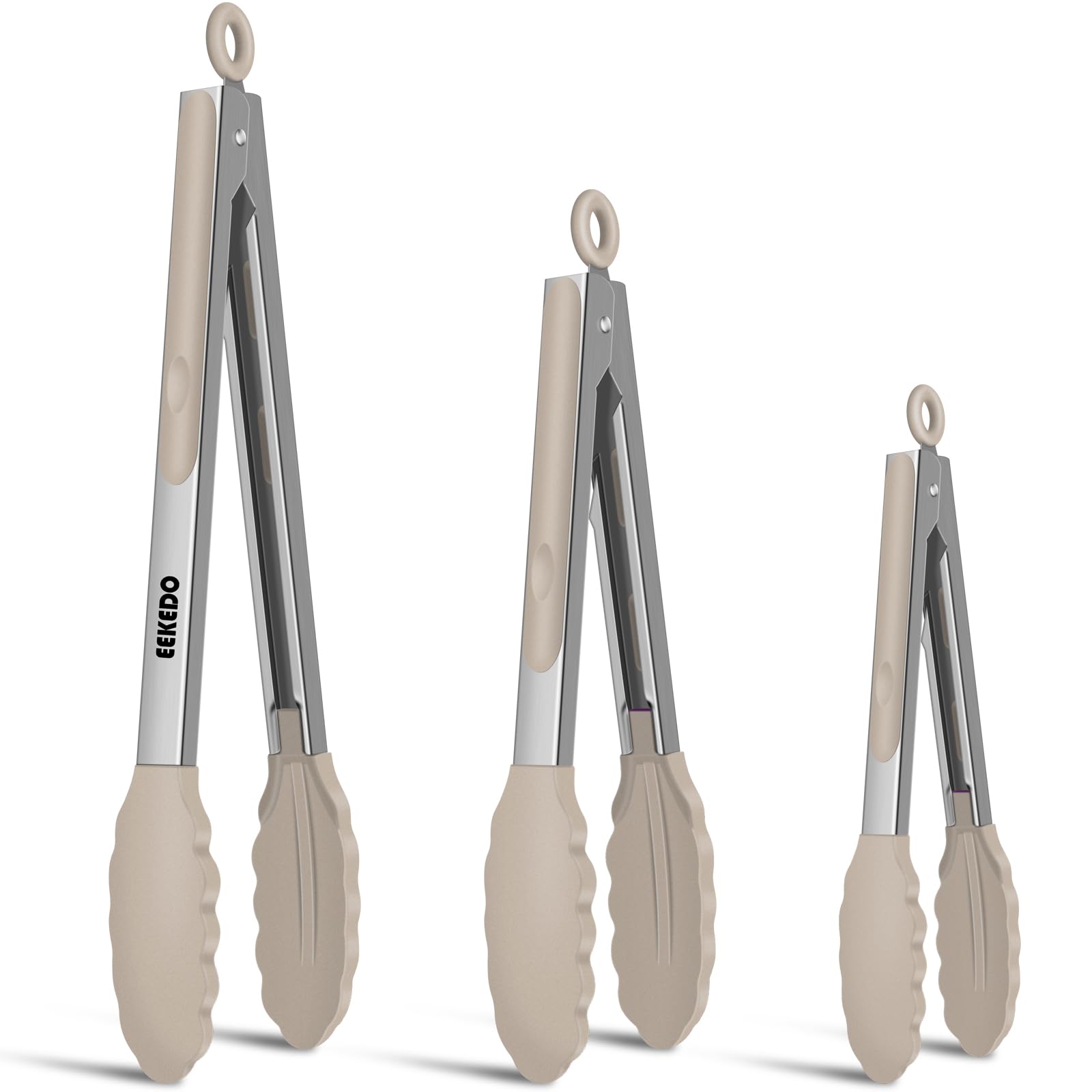 EEKEDO Barbecue Tongs - Heat Resistant & Non-Stick -13