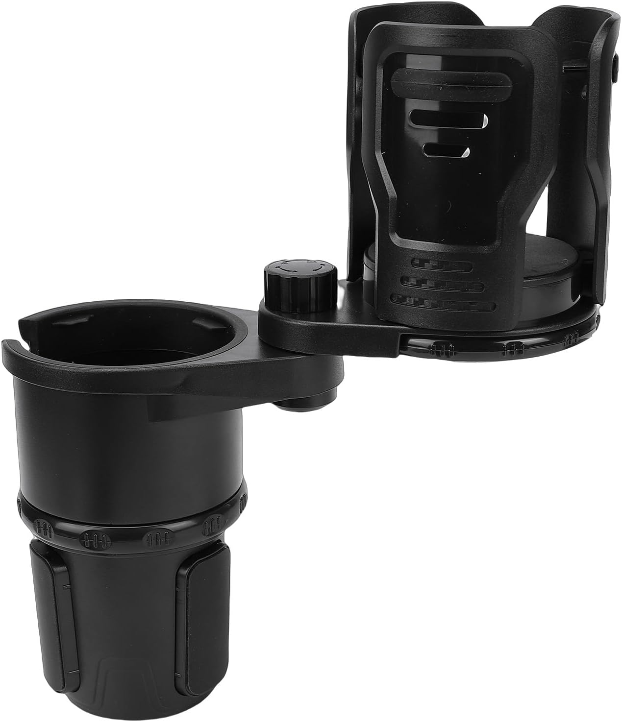 Chrees Car Cup Holder Expander, Adjustable Drink Organizer for Insulated Mugs and Food Containers, Stable ABS and Silicone Design for Vehicles, Set of 1 (S)