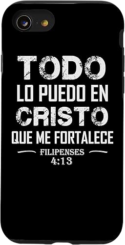 Miniatura 46 de Funda para iPhone 12/12 Pro Filipenses Todo Lo Puedo En Cristo Biblia Cristiana