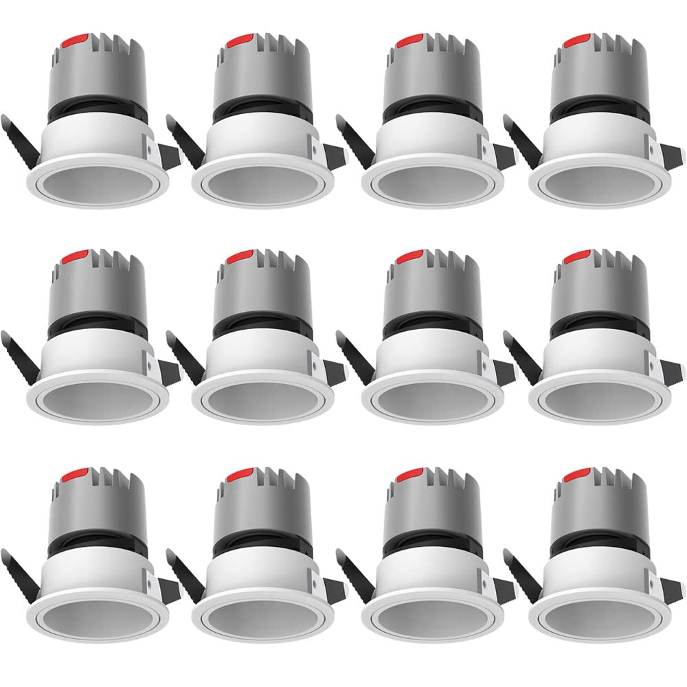 Spot LED encastrable orientable à 30 degrés avec 3 teintes de lumière