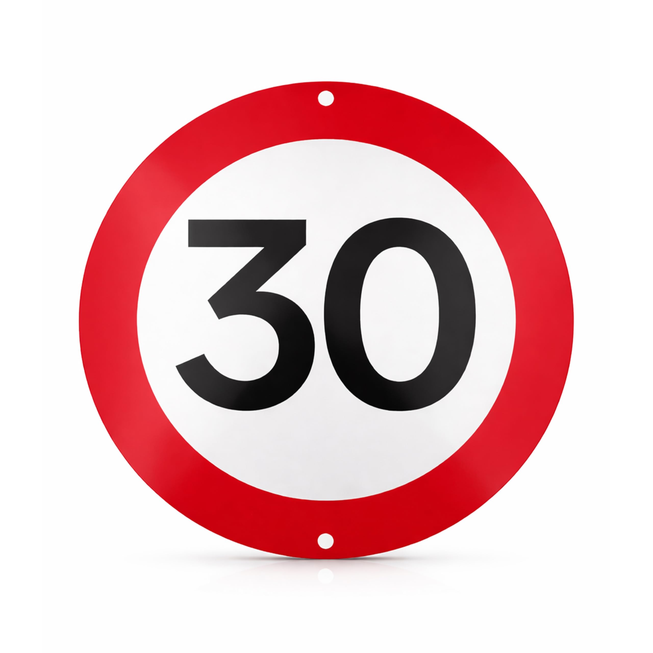 FloraVigo 18 km per hour Top Speed Road Signs Ideal for Birthdays 3mm Round Metal Aluminium Outdoor (Max Speed: 30km)