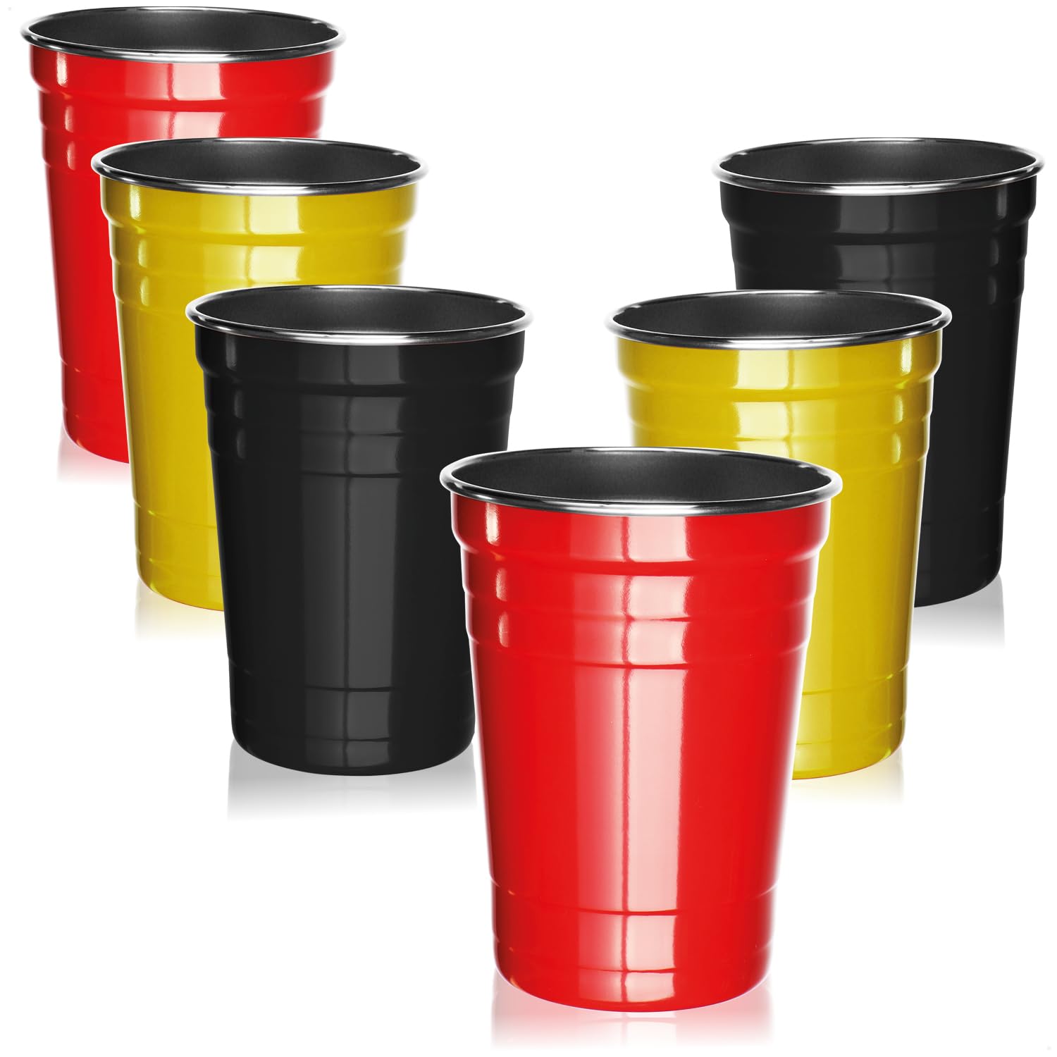 Gobelets en acier inoxydable pour camping et événements sportifs de supporter - Lot 500 ml