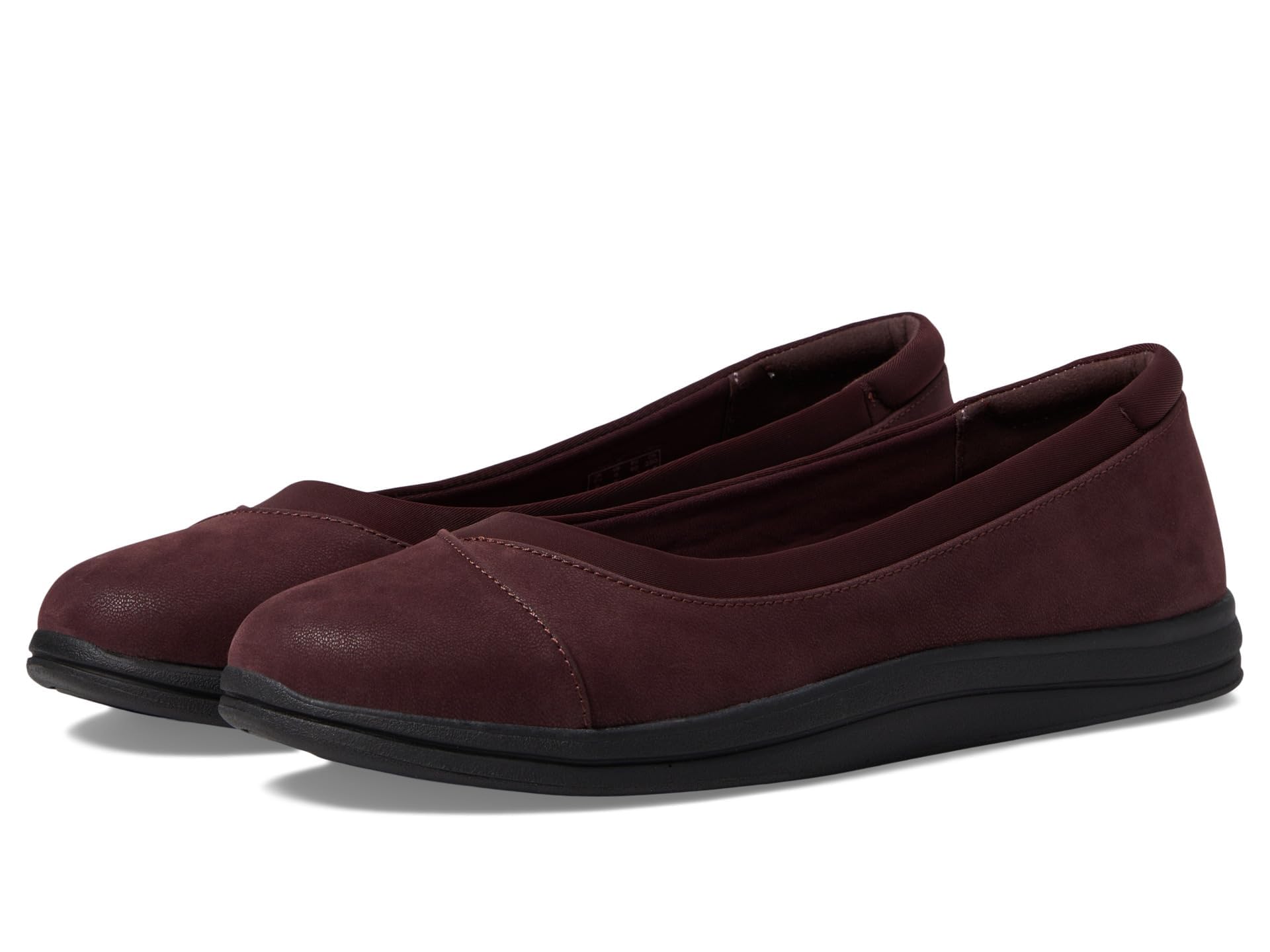 Clarks Womens Breeze Ayla: 8.5 Burgundy Synthetic