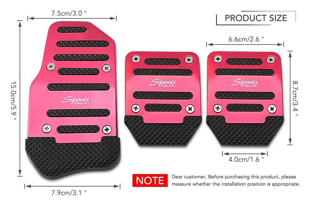 Per Suzuki Per Swift Per Jimny Per AT Frizione Freno Pedale Gas Carburante Rilievi Piede Copertura Guida A Sinistra 2 Pezzi/Set Pedale Freno Auto Copripedali Poggiapiedi Pedale