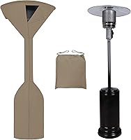 Vista 11 de Easy-Going Funda para calentador de patio con cremallera y bolsa de almacenamiento, impermeable, resistente al polvo, resistente a los rayos UV