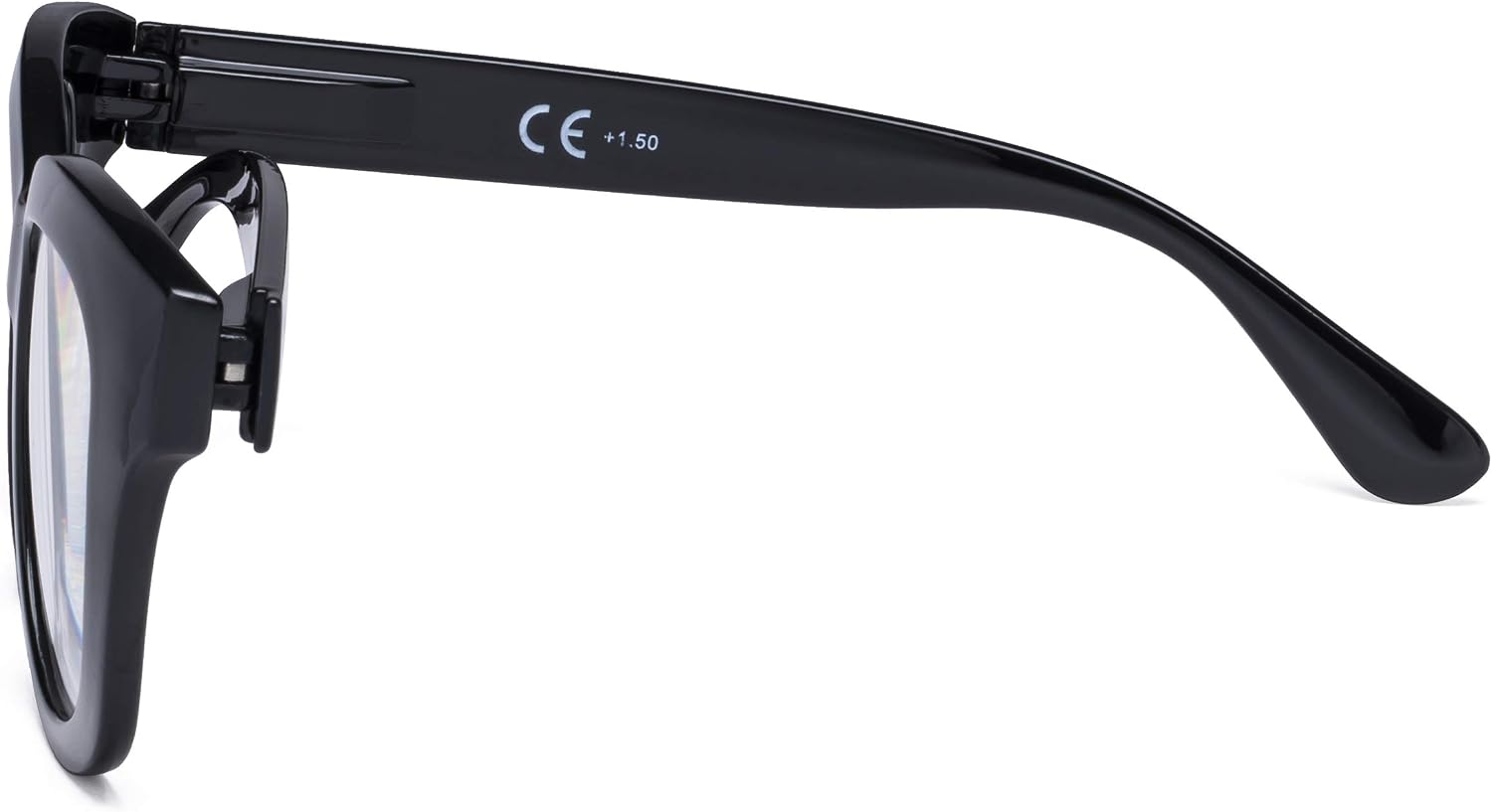 Eyekepper Oversized Reading Glasses - Retro Readers for Women Reading - Black Frame +1.00 - Image 4