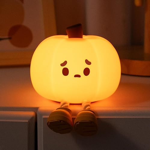 Miniatura 30 de Luces nocturnas Kawaii de hongos para niños, guardería de bebé, bonita lámpara de silicona recargable por USB, luz portátil con temporizador