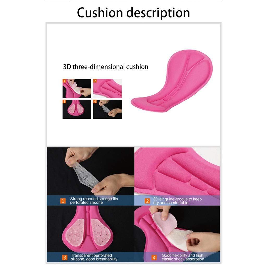 Generisch Radlerhose Damen Gepolstert Fahrradhose Radunterhose Atmungsaktive Schnelltrocknend Blickdicht Radhose mit Polster Sommer Stoßfeste Kurz MTB Fahrrad Shorts Fahrradhosen Radsportshorts