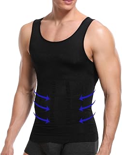 mens compression vest slimming body shaper undershirts waist trainer tight shapewear