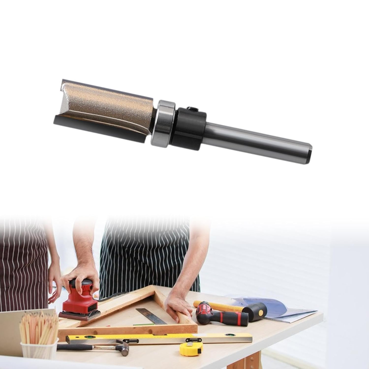 SECRET DESIRE Flush Trim Router Bit 1/4inch Shank Home DIY Carpenter Tool Woodworking Tool|Tools|Power Tools|Router Bits