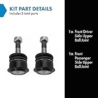 Vista 808 de TRQ, junta de rótula inferior delantera para el lado del conductor y del acompañante