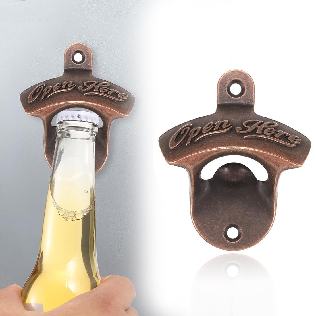 Apribottiglie Magnetico Da Parete Con Design Acchiappasogni – Regalo Originale Per Uomo, Accessorio Da Bar, Frigorifero E Cucina In Legno E Lega Di Zinco