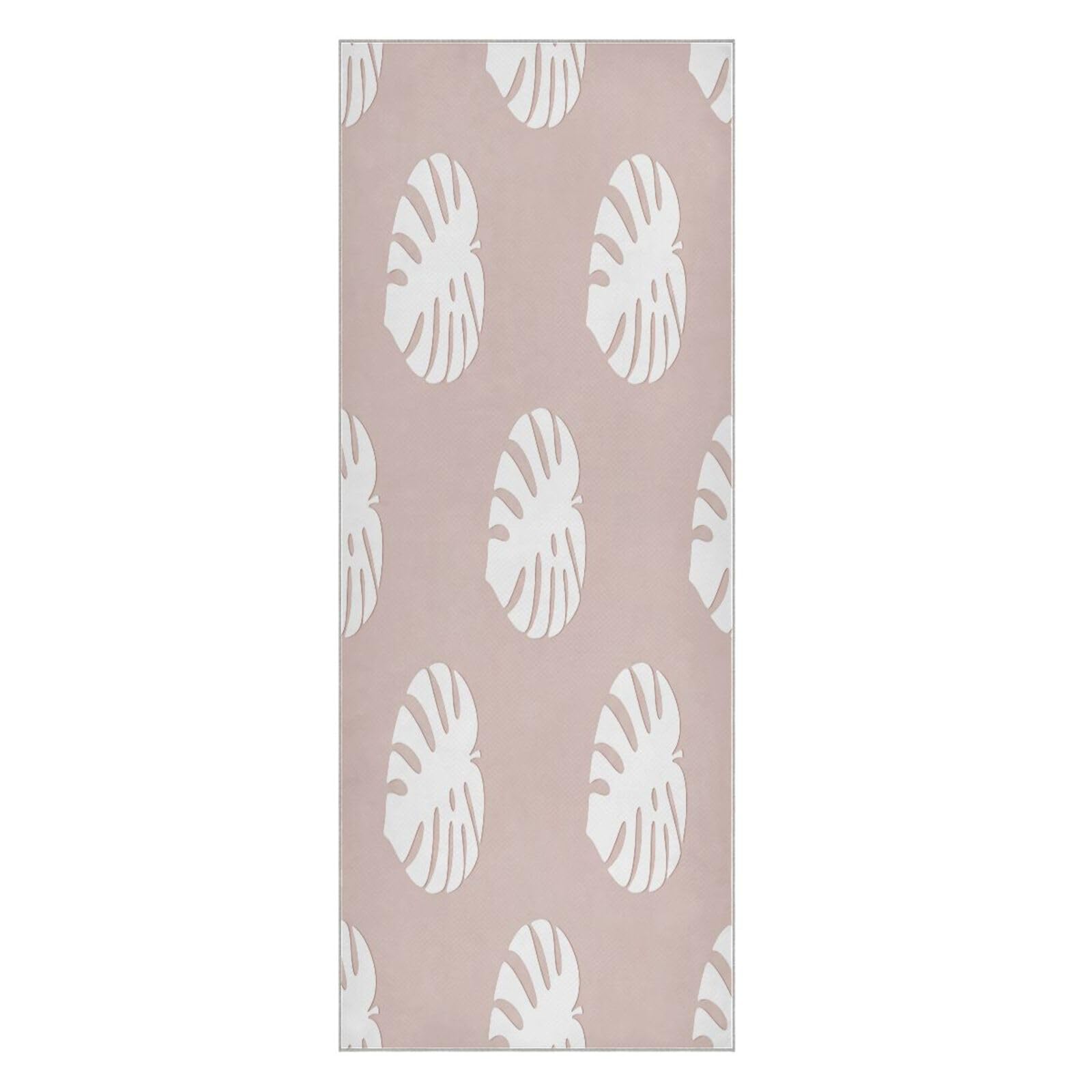 BURSTDDY Monstera Leaves Hot Yoga Towel Absorbent Non Slip Yoga Mat Towel