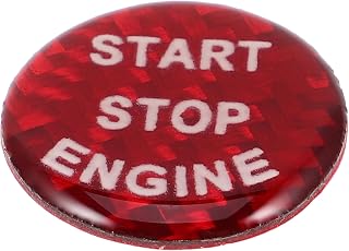 Zerodeko Pegatina Botón Arranque Coche Adhesiva Resistente Arañazos Color Rojo Para Modificación De Coche Botón De Arranque Uso Interior Automóvil