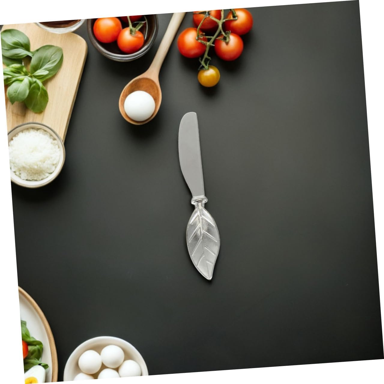 Gatuida 4pcs Leaf Butter Knife Zinc Alloy Cheese Spreader for Parties