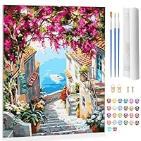Invasye Pintura Por Numeros, Pintar Con Numeros Para Adultos, Paint by Number Niños Painting by Number Kit, DIY Kit De Pintar Con Números, para Adultos y Niños Principiantes, 40 X 50 cm