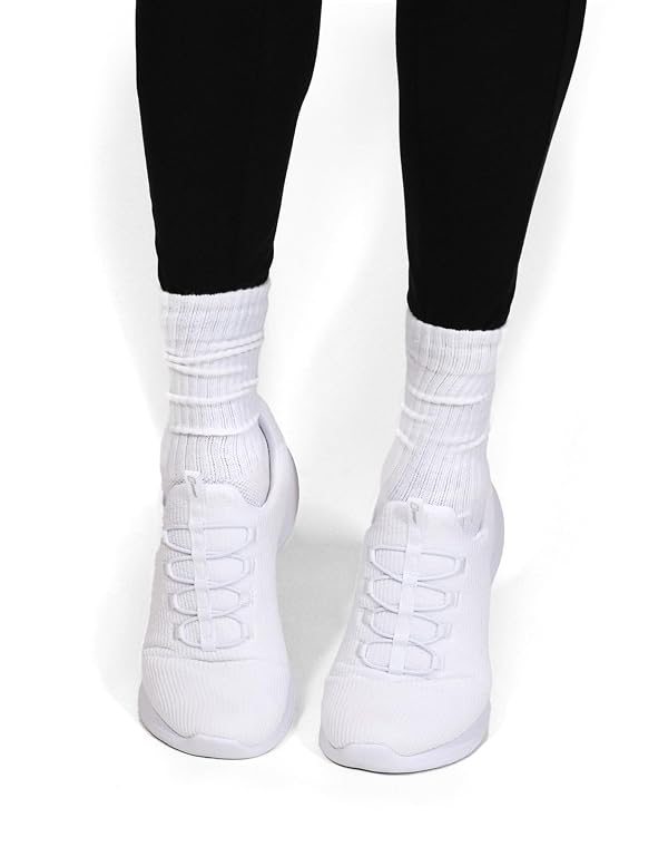 No nonsense Women's Soft & Breathable Cushioned Crew Sock 6 Pair Pack, Black, One Size by no nonsense - Image 4