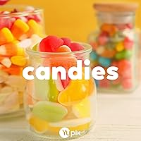 Vista 4 de Yupik Caramelos de cereza agria, 2.2 lb (35.2 oz), paquete de 6, bolas con sabor a cereza, dulces y ácidos, gomitas rojas masticables, dulces