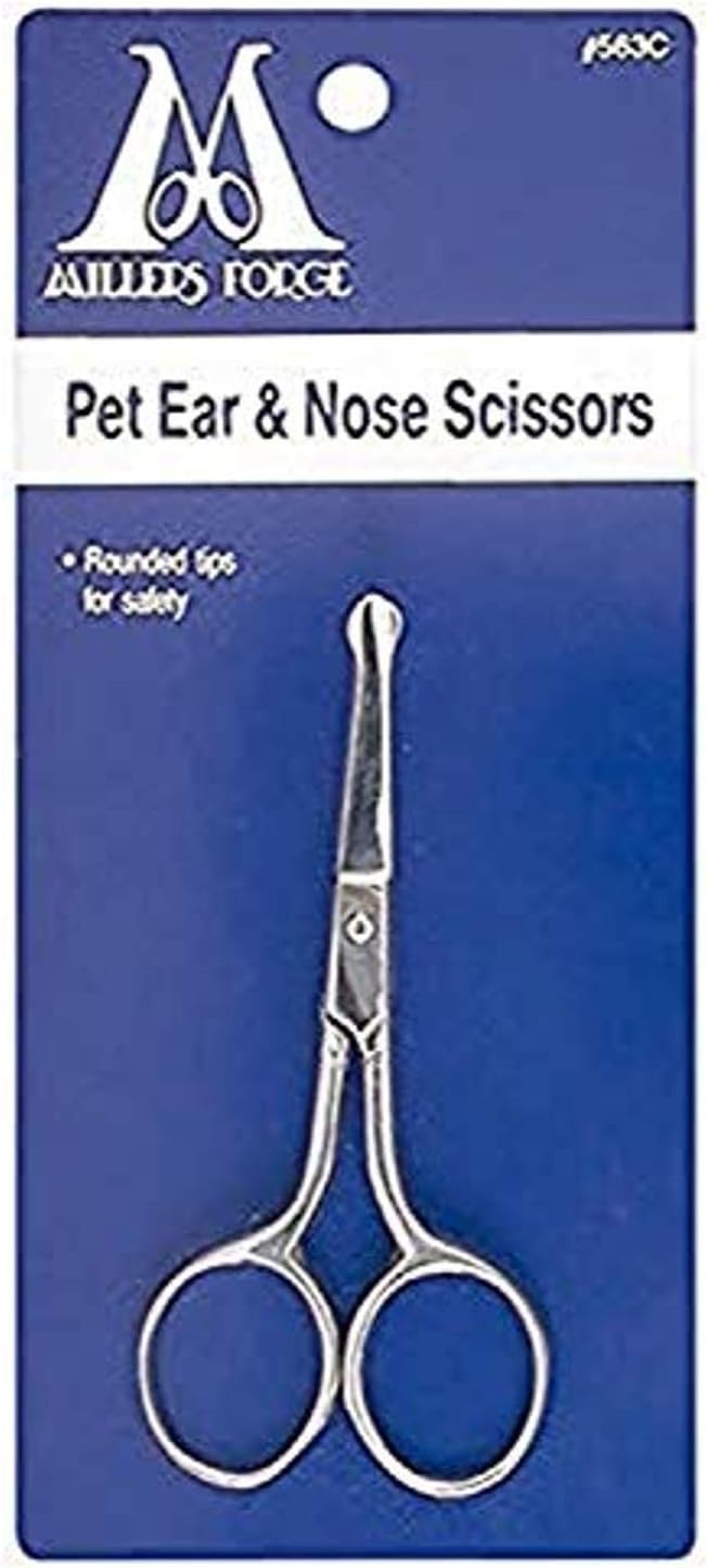 Millers Forge Pet Ear and Nose Scissor, 3-3/4-Inch, Curved
