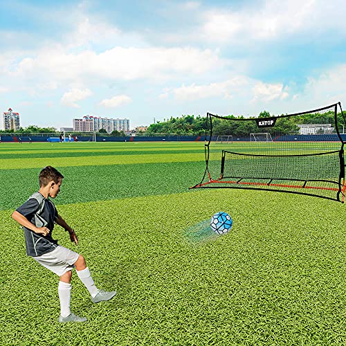 Katop Soccer Rebounder Net Portable, 2 In 1 Soccer Goal Net With Heavy Duty All Weather Metal Frame,7 Ft X 4 Ft #TOP5