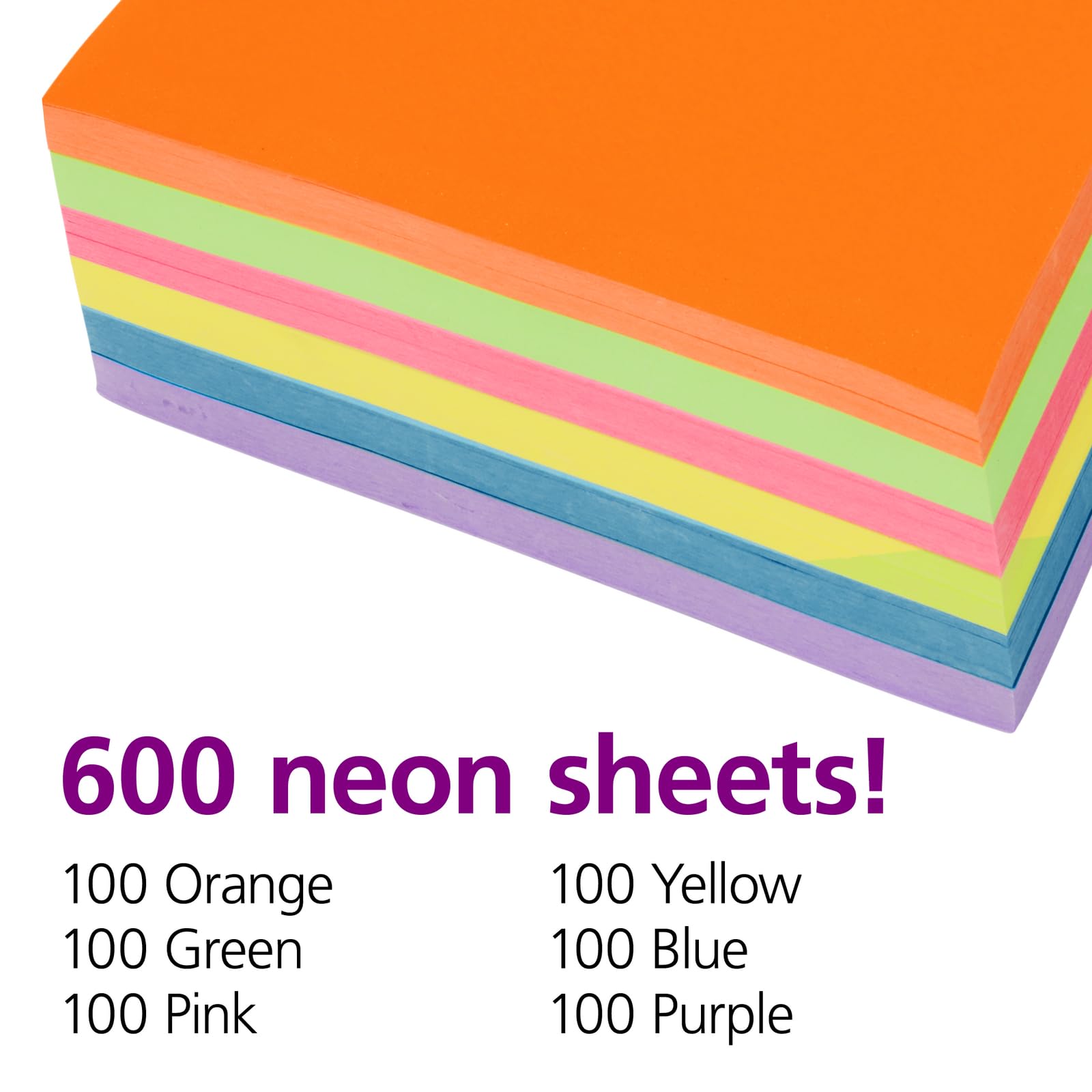 Colorations Papier kraft léger fluo – 600 feuilles