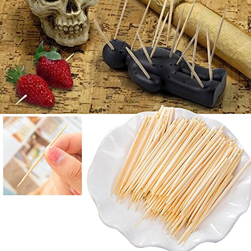 Wlgreatsp 200Pcs / 1Bag Toothpicks Bamboo Safe Tooth Picks Sticks para Home Party Banquet Restaurant