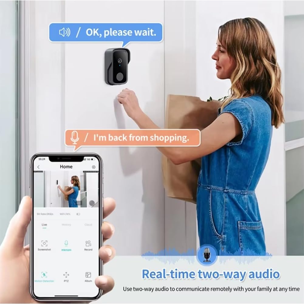 Sonnette Longue autonomie Vidéo WiFi