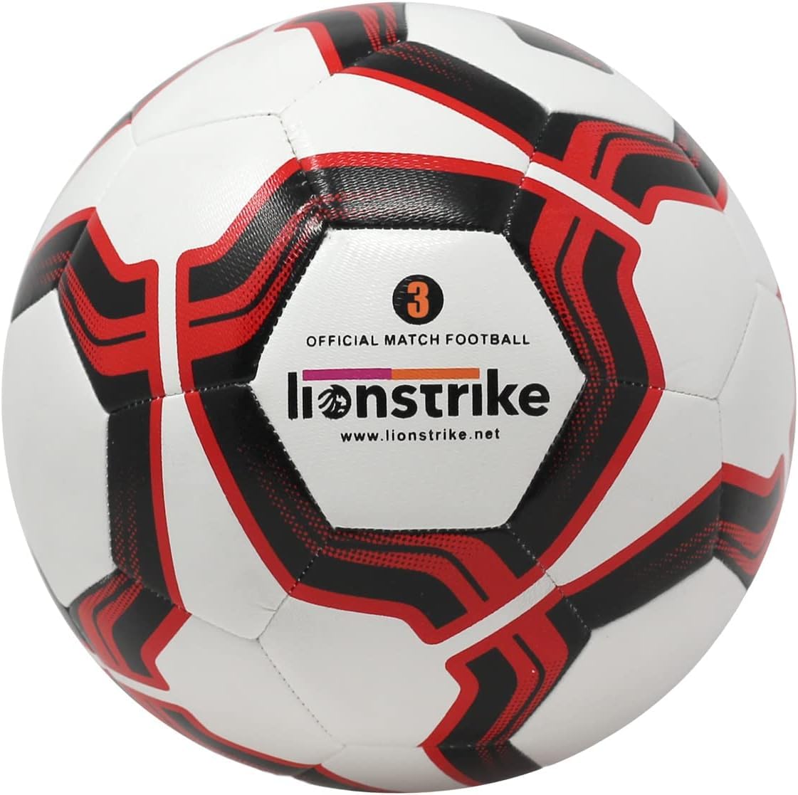 Lionstrike Match Football – IMS-Standard, Official Weight and Size match ball, designed with a softer, more responsive touch for greater control and more power (size 5)