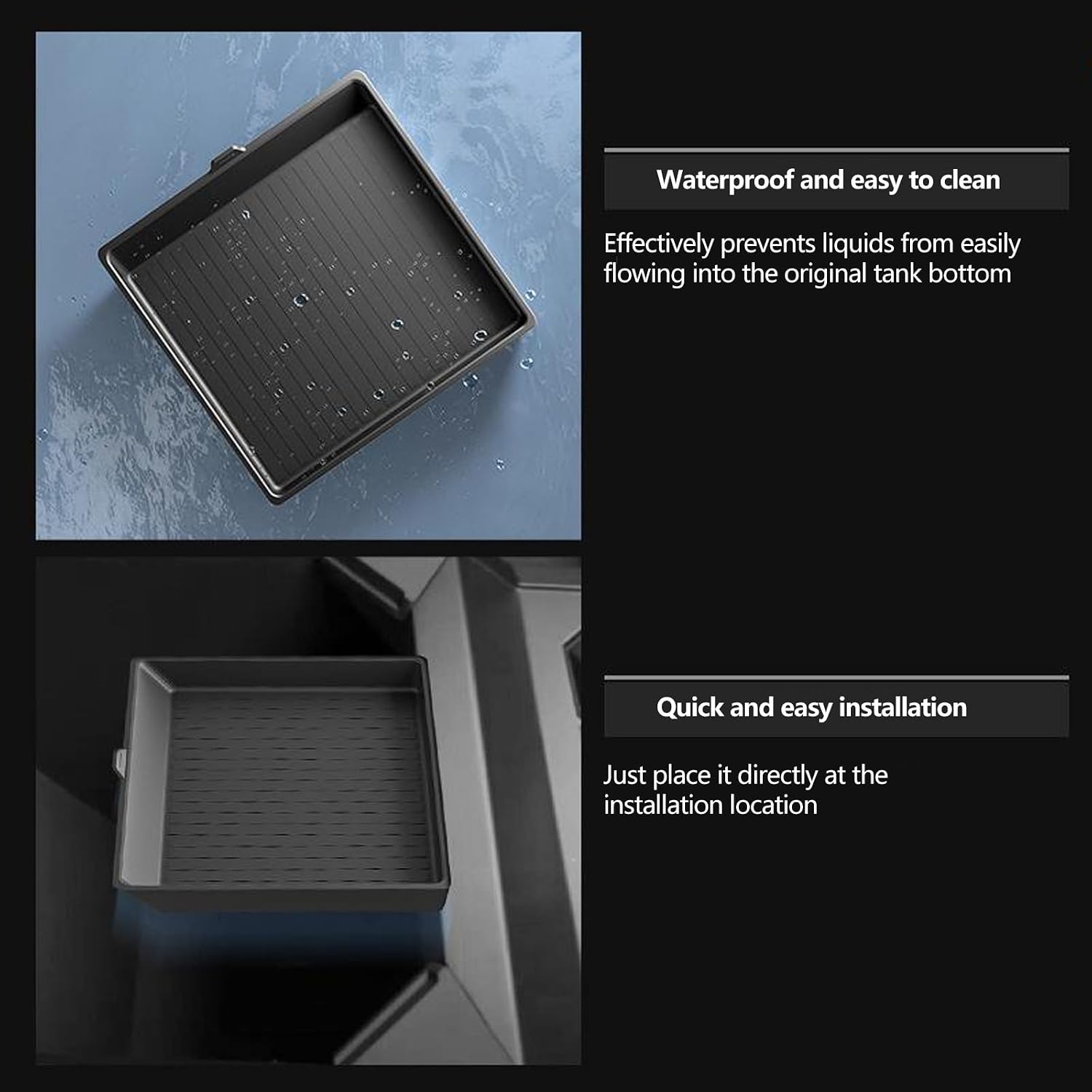 Automotive Interior Accessories Flexible Car Storage Box Mat Easy to Armrest Box Silicone Pad for Truck 2024 Silicone Armrest Mat