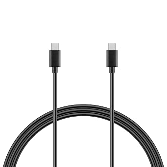 Black 6ft 100W USB-C to USB-C Data Sync Power Adapter Charger Cord Cable Compatible with Huawei MateBook X Pro 16S 14S 13S E D16 D14 D15