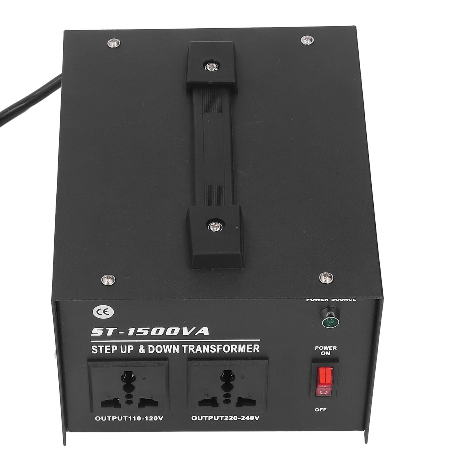 ANGGREK Transformator Napięciowy Przetwornica Obniżająca Napięcie 1500 W Regulowana Przetwornica Napięcia AC Żelazo ABS Miedź 50 60 Hz 9 A z Zabezpieczeniem Przed Przeciążeniem dla (wtyczka UE)