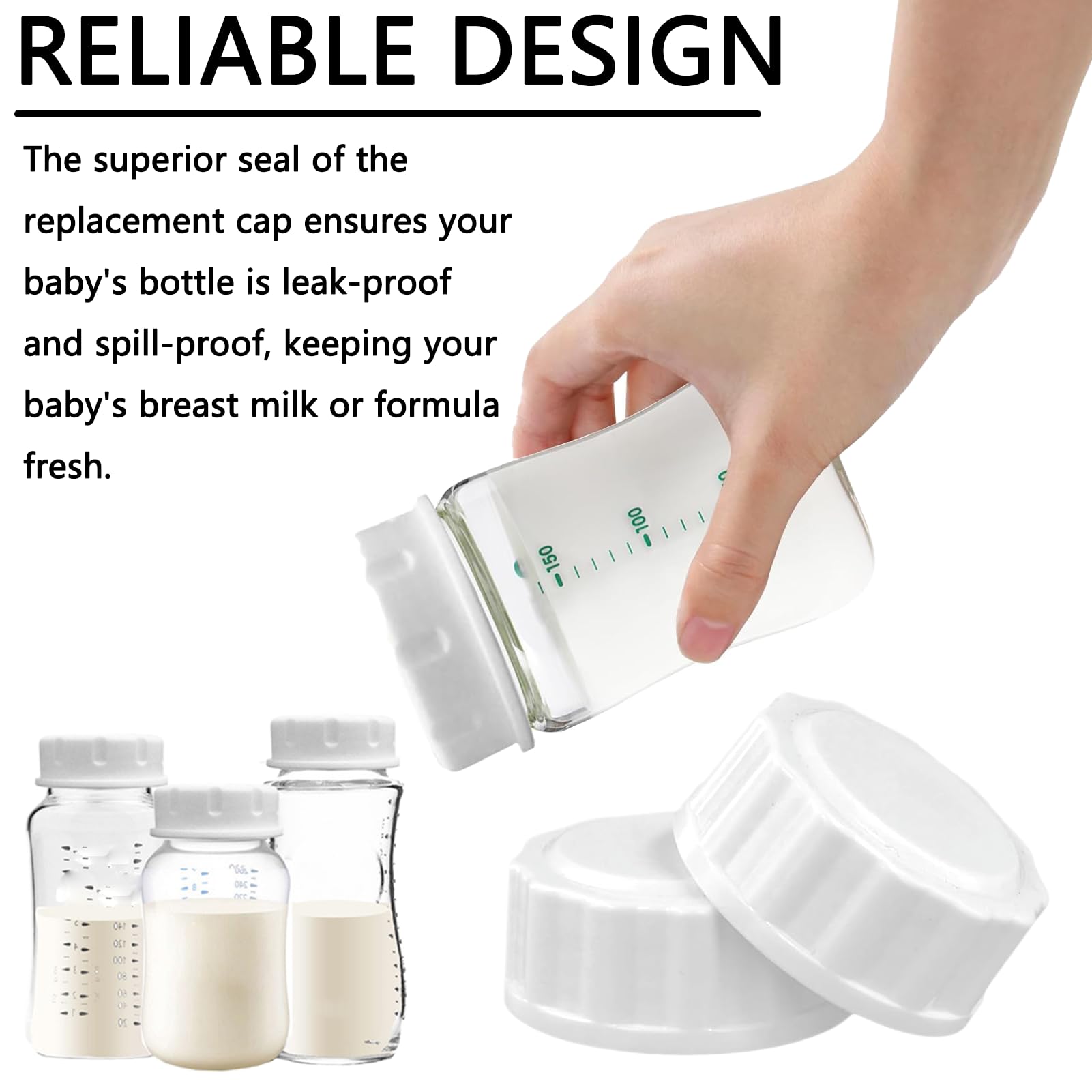 6 chiusure per bottiglie da viaggio, per bottiglie di vetro Philips Avent, bottiglie di vetro Avent, bottiglie di vetro Avent, bottiglie Avent