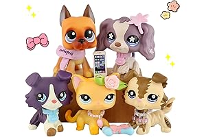 Mini Shop Pet lps Figure Toys 5pcs lps cat and Dog, Cocker...