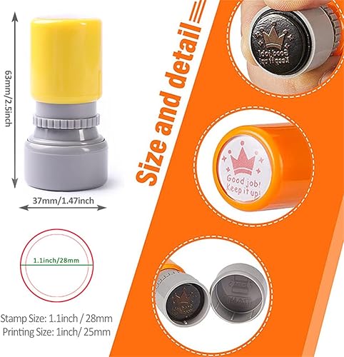 Miniatura 3 de Buen Trabajo - 4 sellos personalizados para profesores, con nombre, autoentintado para regalo para profesores, evaluación escolar