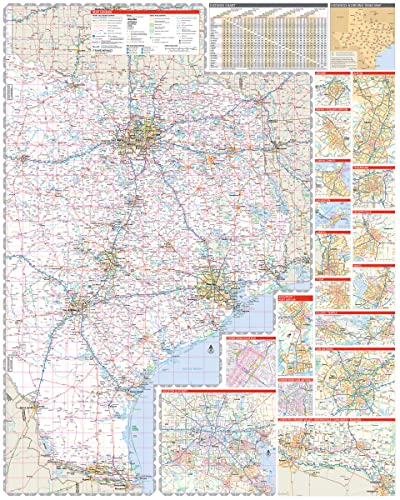 Rand McNally Easy to Read: Texas State Map