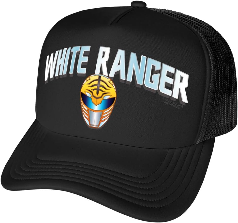 Popfunk Official Power Rangers Helmet Collection Foam Snapback Trucker Hat - Unisex for Men and Women