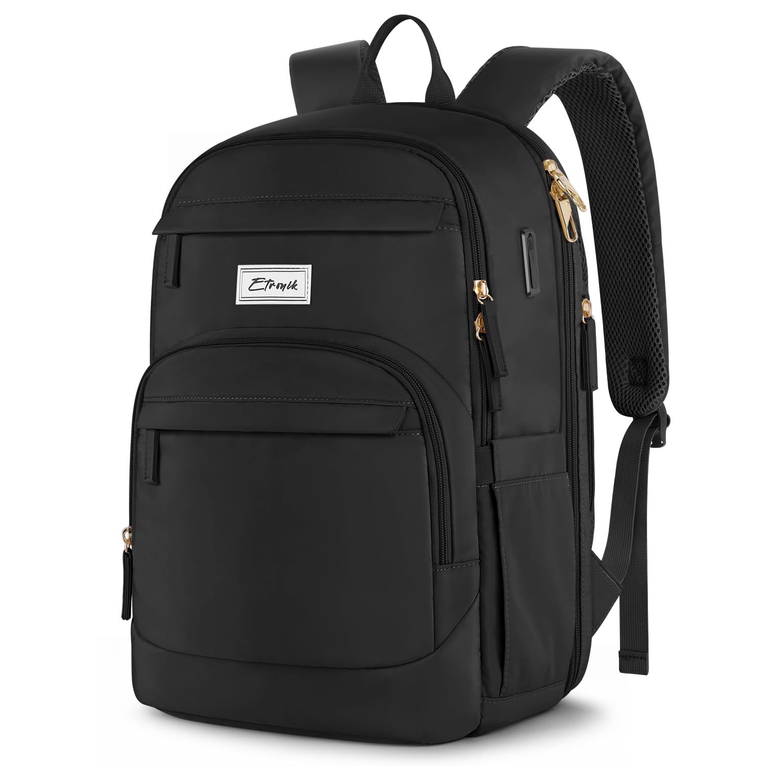 ETRONIK Navy Backpack with USB/Laptop Pouch Amazon.com: ETRONIK Lunch Backpack for Women, 15.6 inch  main image 3