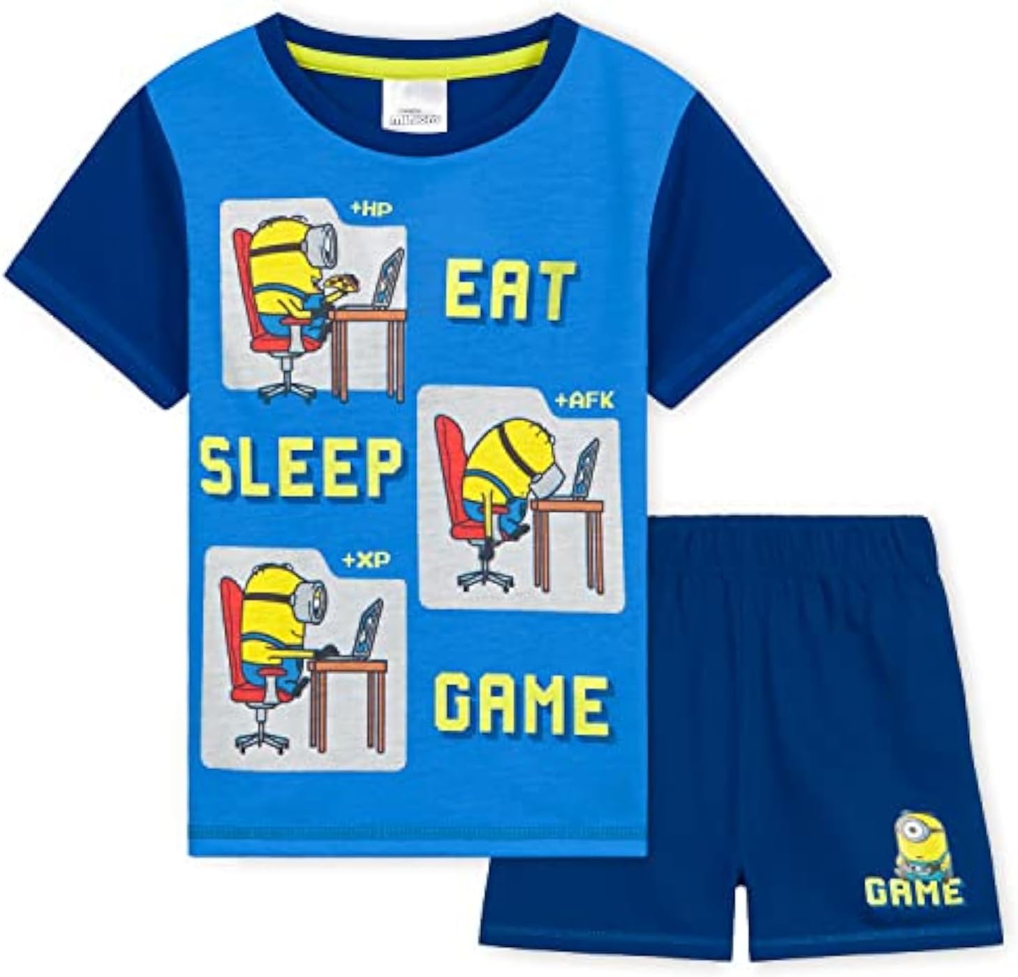 Boys Pyjamas Set Short PJs Soft Breathable Loungewear Comfy Summer Sleepwear Teenagers Funny Gifts for Boys