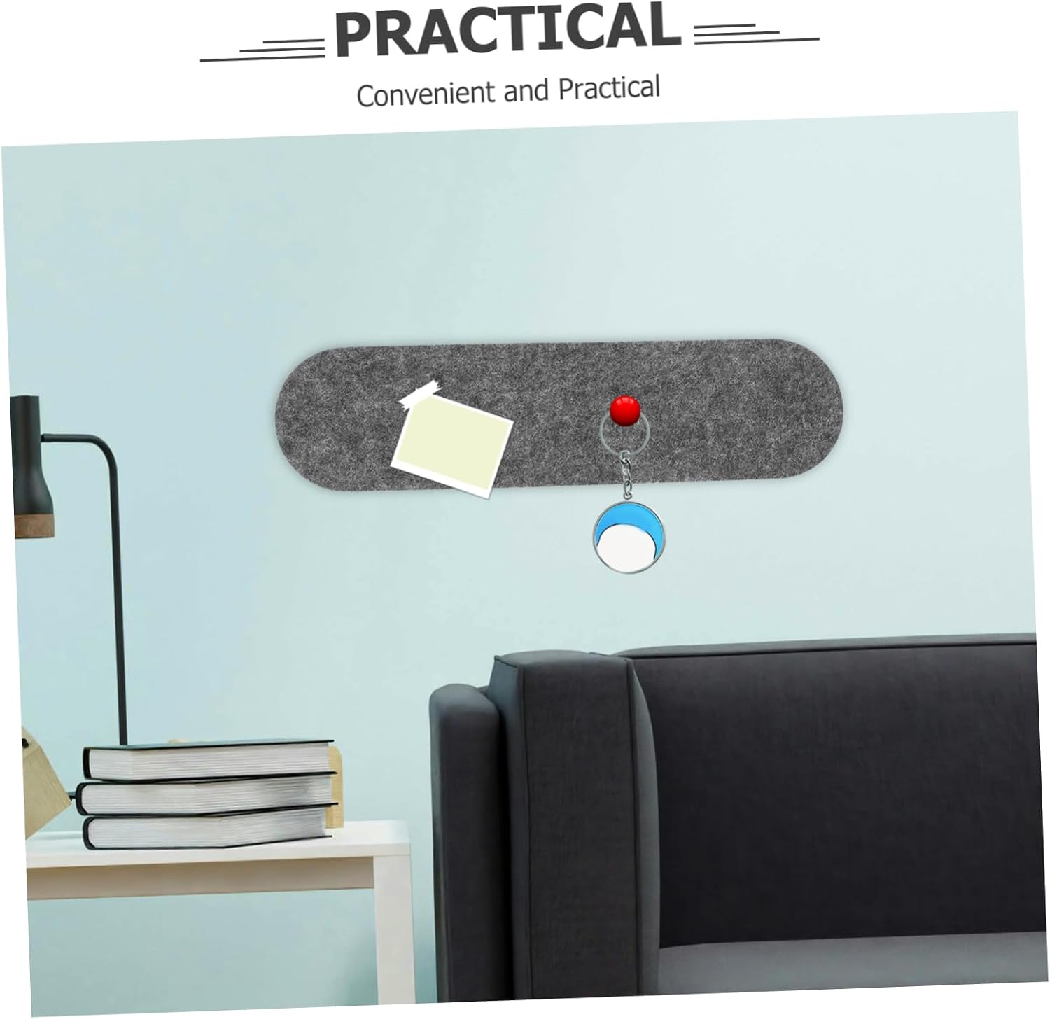 Zerodeko 2Pcs Self Adhesive Felt Bulletin Board Panels for Wall Sturdy and Decorative Memo Board for Photos Keys and Jewelry Easy Installation and Aesthetic Home Office Decor Deep