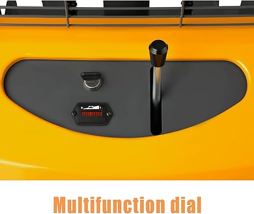 Vista 24 de APOLLO Apilador de paletas semieléctrico, capacidad de 3300 libras, elevación de material de altura de elevación de 118", carretilla elevadora con 1