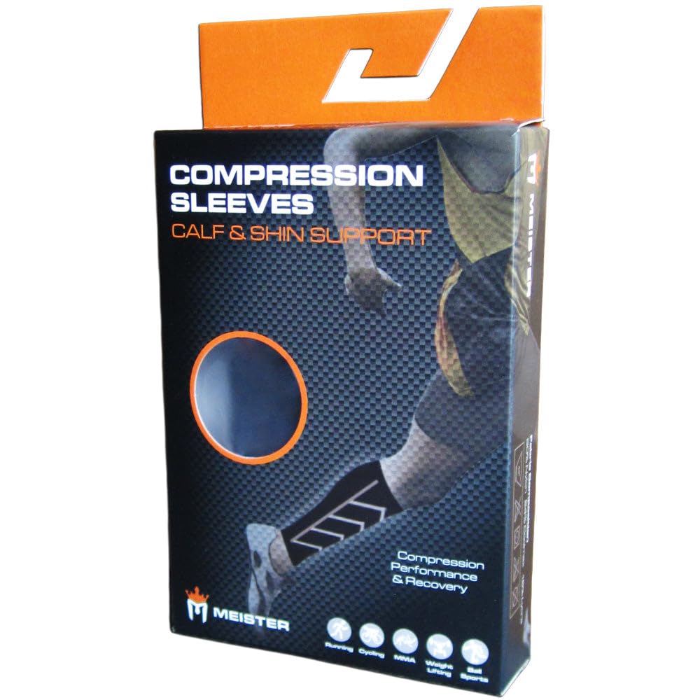 Meister Paire de manchons de compression gradués pour attelles tibiales 20-25 mmHg