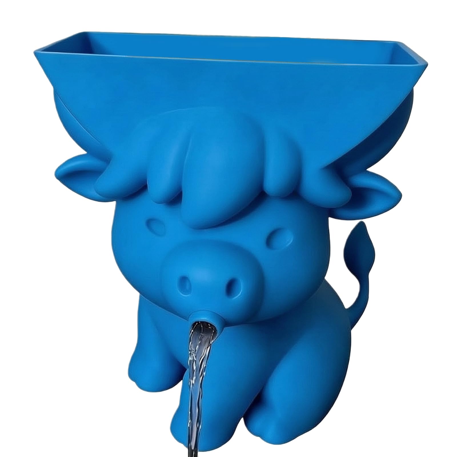 Introti Highland Cow Kitchen Sponge Holder with Drainage Sponge Drying Holder Sink Caddy Organizer for Kitchen Bathroom Counter Home Apartment Decor (Blue)