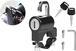 LIMBANI BROTHERS Universal Motorcycle helmet lock for bike handle with 2 key, Helmet Security Lock, Anti-Theft Fixed Multi-Function Electric Security Lock, Automotive Accessories for Bicycles, scooter