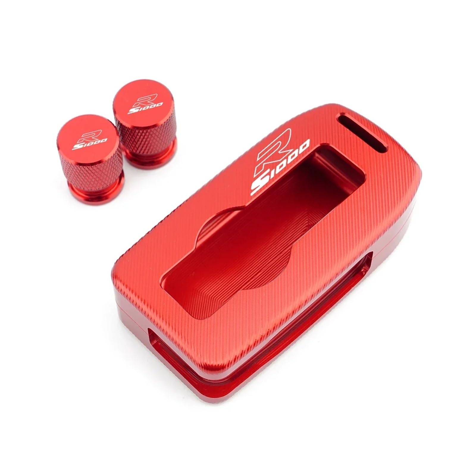 Funda para Llave de Motocicleta ,Carcasa ,Metal C para S1000R S 1000 S1000 R 2021 2022 CNC - Protector De Llave para Moto Accesorios(B Red)