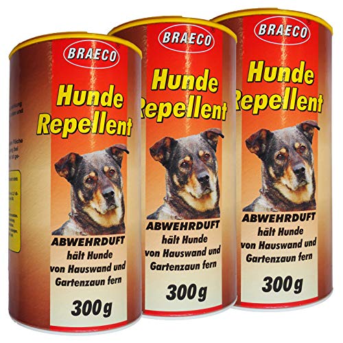 Preisvergleich Produktbild 3 x Hunde Repellent 300g, Abwehrduft gegen Hunde, Hundeschreck, Hundeschutz