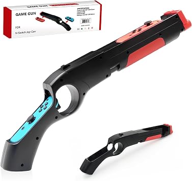 Gun Controller for N-Switch JoyCons, Compatible with Nintendo Switch