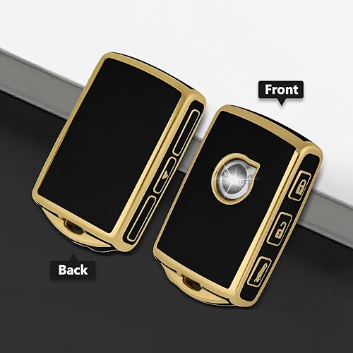 Miniatura 4 de Funda para llavero Volvo con 4 botones laterales, funda de TPU inteligente compatible con Volvo XC40 XC60 XC90 S90 XC60 XC60 XC90 XC40 S90 V90