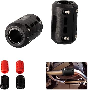 Universal Motorcycle Bumper Guard 22mm 25mm 28mm Crash Bar Protectors Decorative Blocks Motorcycle Accessories Black