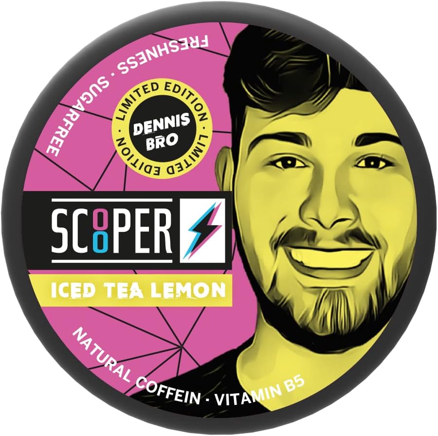 SCOOPER ENERGY 4-pakiety wysyłkowe z czystymi odmianami Iced Tea Lemon