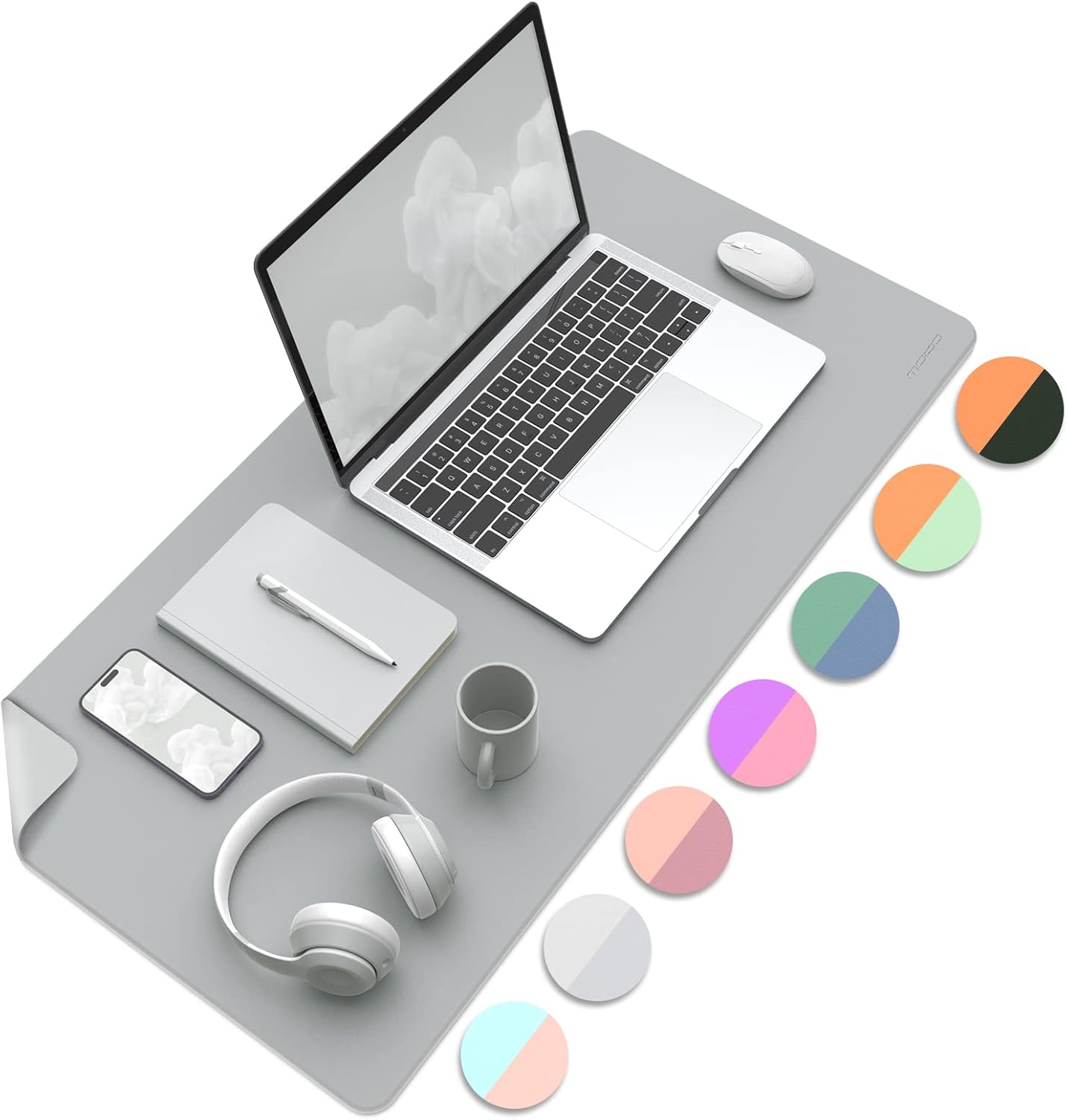 MoKo Desk Mat, DualSided Office Desk Pad Waterproof, Large Protector